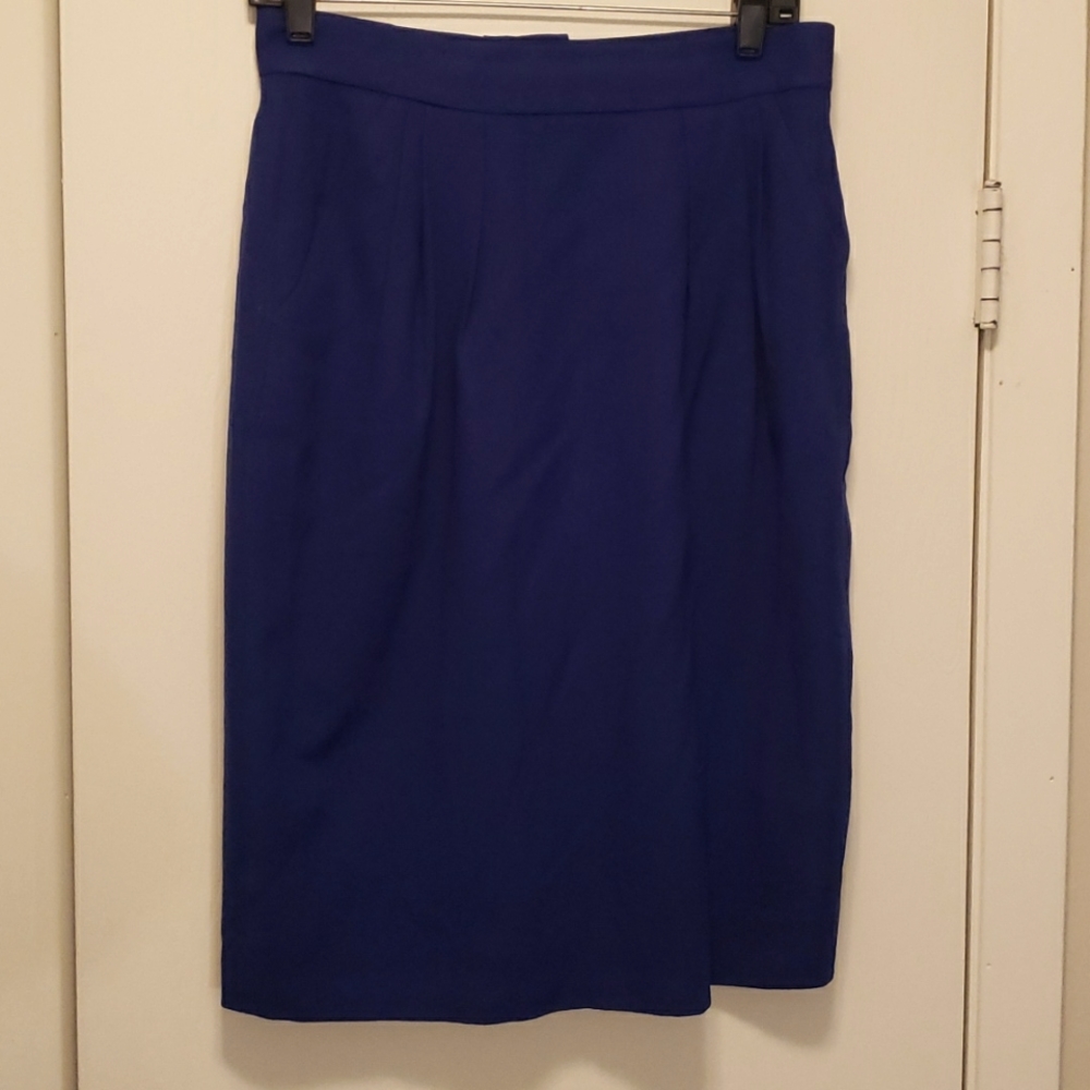 $5 FEBRUARY SALE Dana Buchman Royal Blue Pencil Skirt size 12